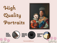 Load image into Gallery viewer, Regal Family Pet Portrait – A Royal Mother’s Day Gift