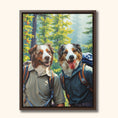 Load image into Gallery viewer, Dogs Hiking | Custom Pet Portrait