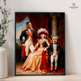 Load image into Gallery viewer, Custom Royal Family Portrait – Personalized Pet & Human Aristocratic Artwork