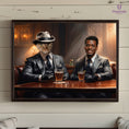 Load image into Gallery viewer, Custom Mafia Duo Portrait – Personalized Pet & Human Gangster Artwork