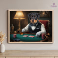 Load image into Gallery viewer, Custom Poker Night Pet Portrait – The Ultimate High-Stakes Pet Art