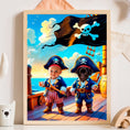 Load image into Gallery viewer, Little Pirates | Custom Pet & Child Pirate Adventure Portrait