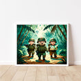 Load image into Gallery viewer, Jungle Squad | Custom Pet & Child Military Portrait