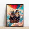 Load image into Gallery viewer, Sky Explorers | Pet & Child Adventure Portrait