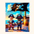 Load image into Gallery viewer, Little Pirates | Custom Pet & Child Pirate Adventure Portrait