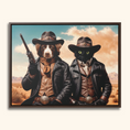 Load image into Gallery viewer, Western Duo | Custom Pet Cowboy Portrait