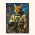 Load image into Gallery viewer, Galactic Explorer – Custom Astronaut Cat Portrait