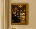 Load image into Gallery viewer, Victorian Pet Gala Portrait – Elegant Custom Painting of Dogs and Cats in Formal Attire