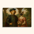 Load image into Gallery viewer, Custom Renaissance Pet Portrait – Noble Dog & Cat Couple