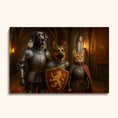 Load image into Gallery viewer, Custom Knight Pet Portrait – Medieval Dog & Cat Warriors