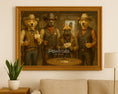 Load image into Gallery viewer, Western Gambler Pet Portrait – Custom Cowboy Dog Poker Painting