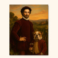 Load image into Gallery viewer, The Nobleman & His Pet – Renaissance Vineyard Portrait