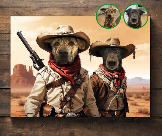 Cowboys Duo - Custom canva