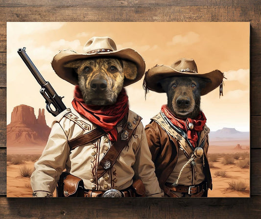 Cowboys Duo - Custom canva
