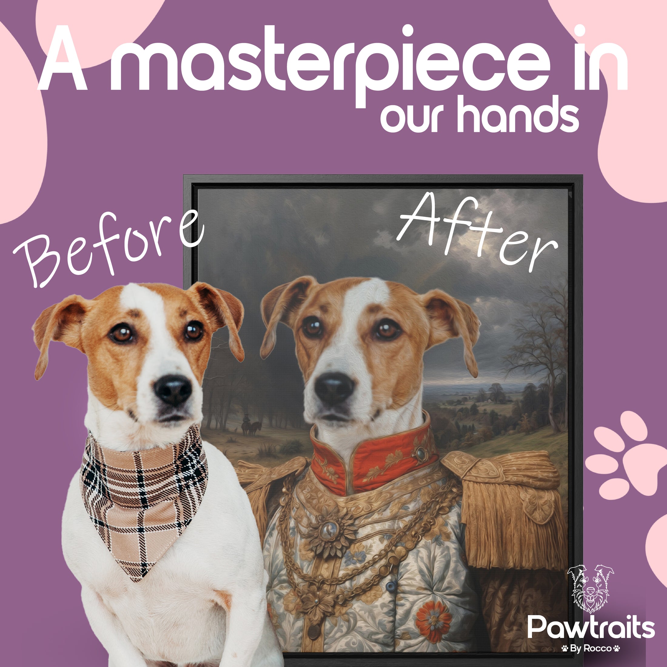 Custom Royal Family Portrait – Personalized Pet & Human Aristocratic Artwork