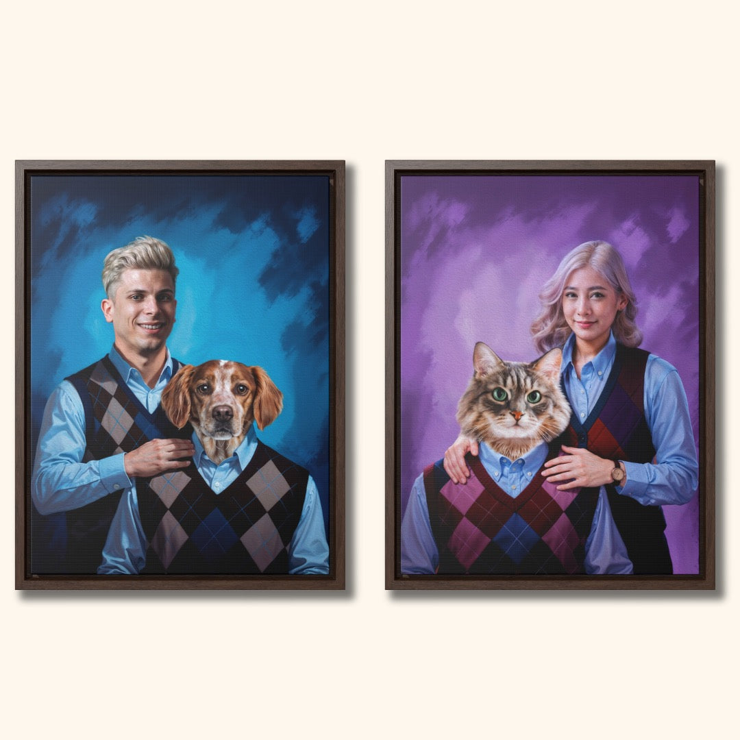 Stepbrothers (Bundle) | Human and pet portrait
