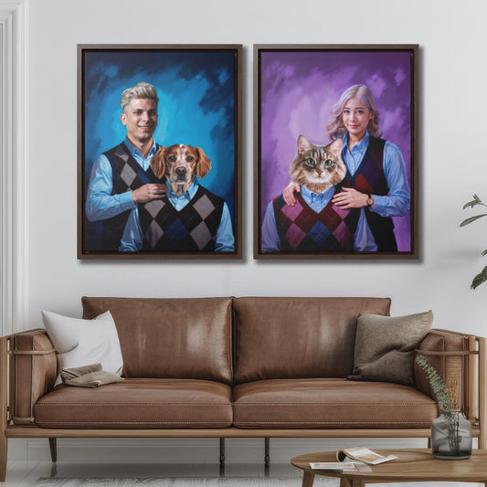 Stepbrothers (Bundle) | Human and pet portrait