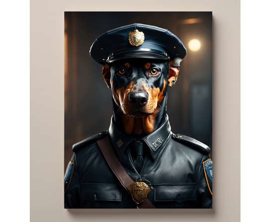 pawlice officer - Custom Canvas