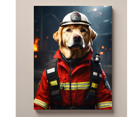 The Firefighter - Custom Canvas