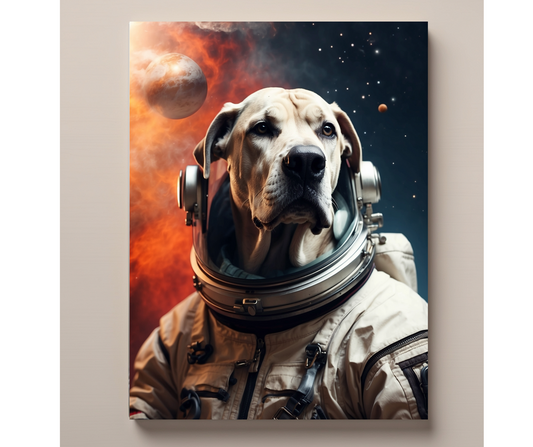 Space Pup - Custom Canvas