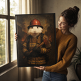 Load image into Gallery viewer, Custom Firefighter Pet Portrait – Personalized Rabbit Portrait
