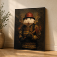 Load image into Gallery viewer, Custom Firefighter Pet Portrait – Personalized Rabbit Portrait
