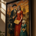Load image into Gallery viewer, Custom Pirate Family & Pet Portrait – Personalized Artwork

