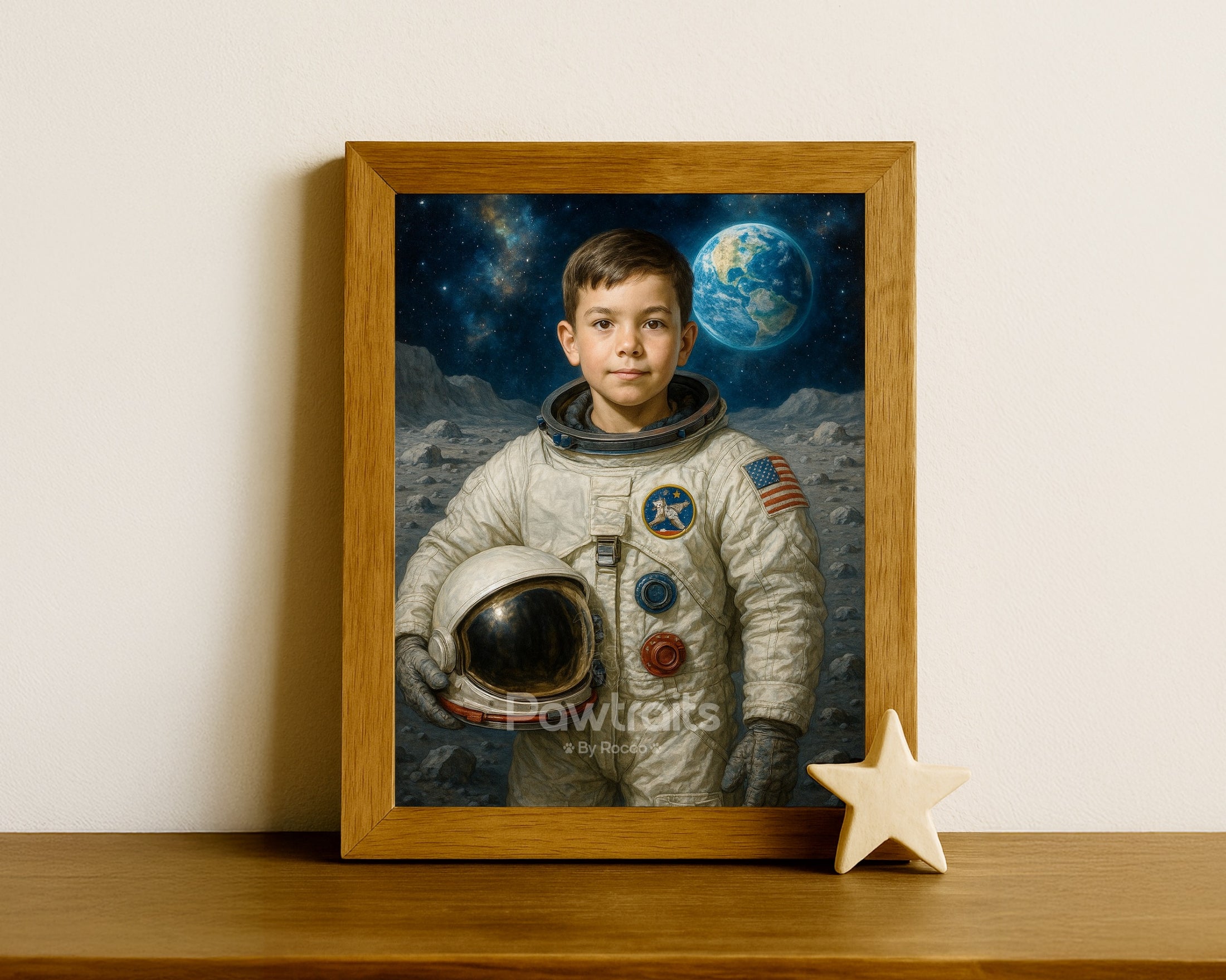 Astronaut Kid Canvas Art