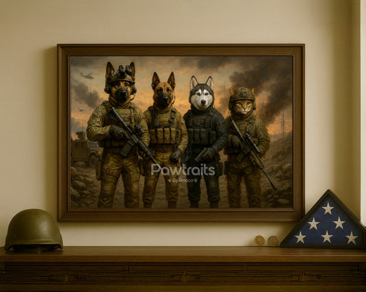 Heroic Custom Pet Commando Portrait