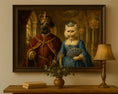 Load image into Gallery viewer, Custom Royal Pet Portrait – Dog & Cat as King and Queen
