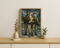 Load image into Gallery viewer, Elite Winter Warriors – Custom Tactical Portrait of Human & Husky Soldier
