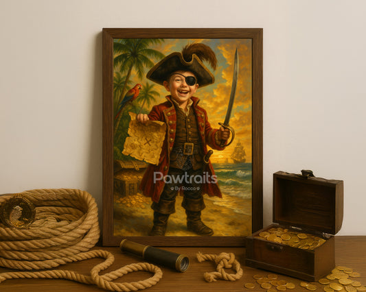 Pirate Kid Canvas Art