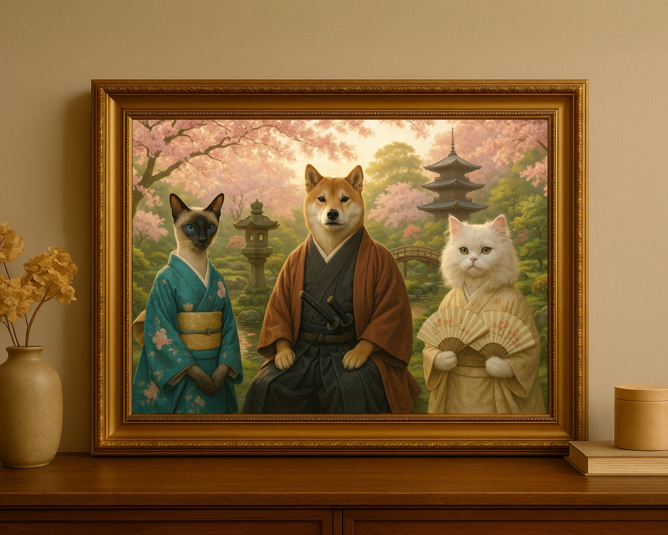 Elegant Japanese Pet Portrait