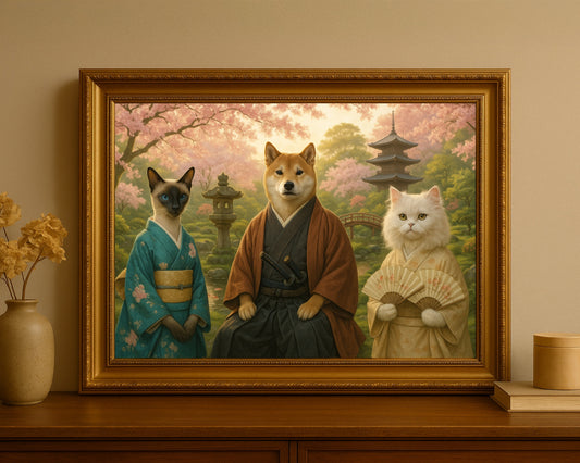 Elegant Japanese Pet Portrait
