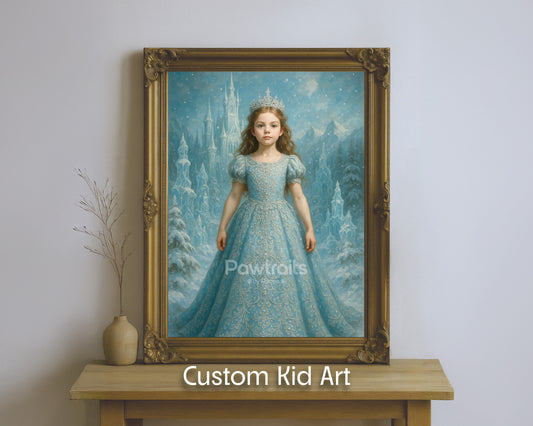 Ice Princess Portrait Canvas
