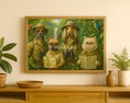 Load image into Gallery viewer, Jungle Explorer Pets – Custom Portrait of Dogs and Cats on a Tropical Expedition
