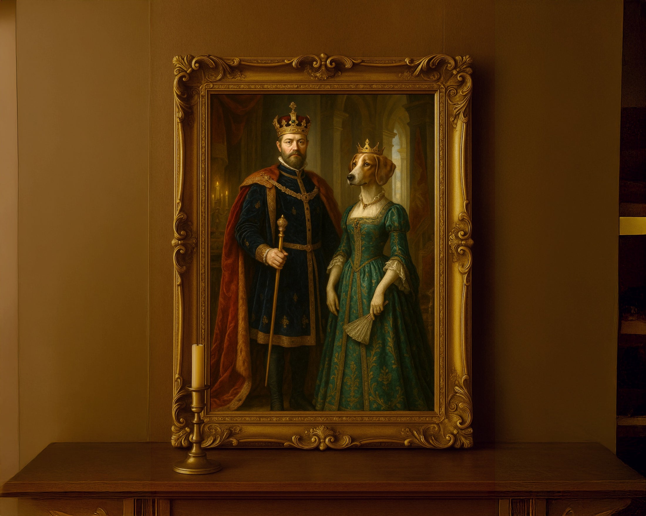The King & His Queen – Royal Pet Portrait