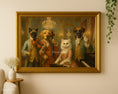 Load image into Gallery viewer, Rococo Symphony – Dog and Cat Orchestra Canvas Print

