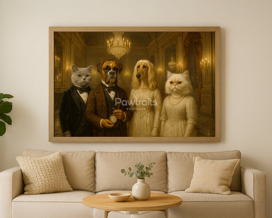 Elegant Royal Pet Gala Portrait