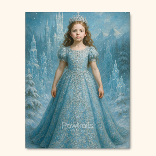 Ice Princess Portrait Canvas