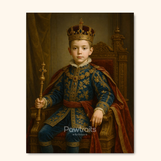 Royal Throne Boy Art