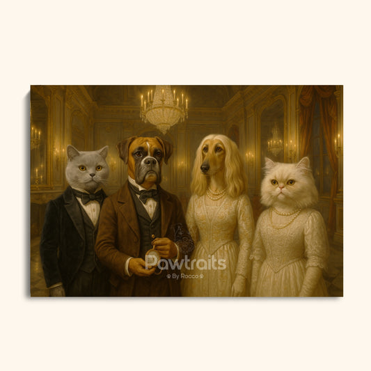 Elegant Royal Pet Gala Portrait
