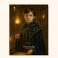 Load image into Gallery viewer, Personalized Wizard Portrait Magical Canvas Art
