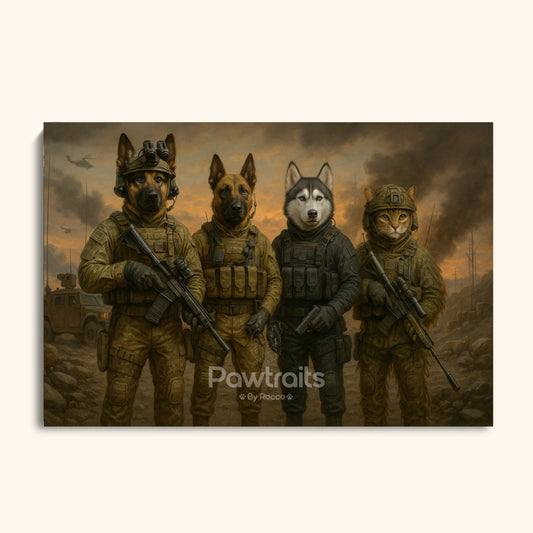 Heroic Custom Pet Commando Portrait